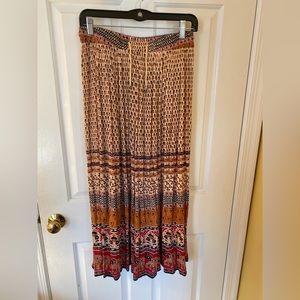 Bohemian Maxi Skirt in Multicolor